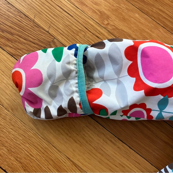 Baby Boden Colorful Floral One Piece Snowsuit Booties Fleece Lined 12-18 - Picture 11 of 13